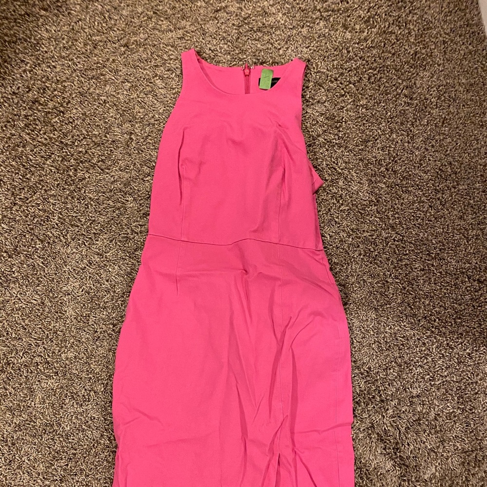 Banana republic pink midi dress